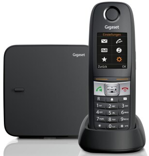 Gigaset E630 schwarz Analog-Telefon mit Basisstation schnurlos