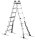 Cimco 146707 Alu-Teleskop-Leiter 2x7 Stufen