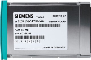 Siemens RAM Memory Card für S7-400 AA0,SIMATIC S7,64 KB 6ES7952-0AF00-0