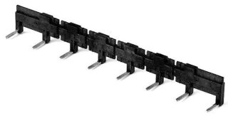 Verbindungsbrücke-schwarz,8-polig-.10A-250 V,für Fassungen 95.85.30 und 95.95.30