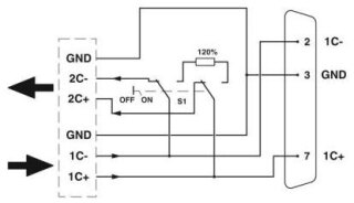 Phoenix Contact SUBCON-PLUS-CAN SUB-D-Busstecker 9-polig zwei Kabelzuführungen