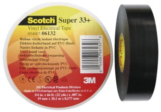 3M Elektro-Isolierband 19mm x6m sw ScotchSuper33+ 19x6