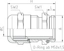 Jacob MS-Kabelverschraubung MS M16x1,5 50.616 M