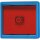 Jung Abdeckung Glasscheibe bl mit Lichtfenster 661 WGL BL