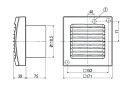 Maico Ventilator,Verzög.Schalter 19W,170cbm/h,IP45 ECA 120 VZ