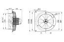 Maico Ventilator 1100cbm/h,65Wm,IP55 EZQ 20/2 B