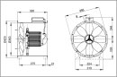 Maico Axial-Rohrventilator Drehstrom DN 350 DZR 35/2 B