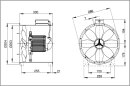 Maico Axial-Rohrventilator Drehstrom DN 250 DZR 25/84 B