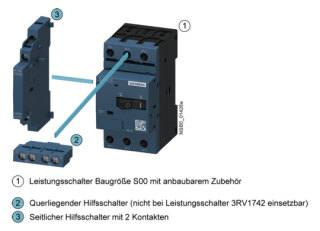 Siemens IS Leistungsschalter A0,22...0,32A,N3,8A 3RV1011-0DA10