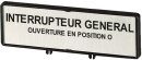 Eaton Zusatzfrontschild Französisch ZFS63-T0