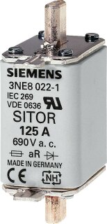 Siemens IS SITOR-Sicherungseinsatz 80A AC690V G00 aR 3NE8020-1