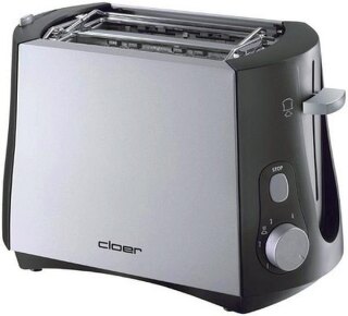 Cloer Toaster 3410 kurz 825W schwarz/silber