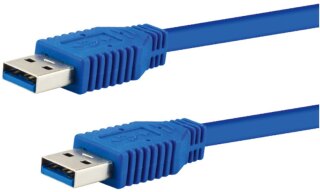 E+P Anschlußkabel 2,5m CC 303/2 blau USB-Buskabel Typ AA USB 3.0