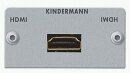 Kindermann HDMI Einsatz 7444-542 50x50 mit Kabelpeitsche