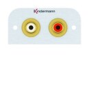 Kindermann Audio L/R E. 7441-510 54x54 mit Kabelpeitsche