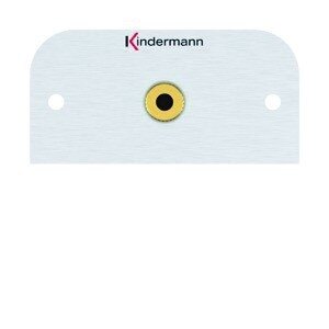 Kindermann Audio Klinke 7441-511 54x54 mit Kabelpeitsche (3,5mm Stereo)