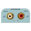 Kindermann Audio L/R E. 7441-410 54x54 mit Lötanschluss