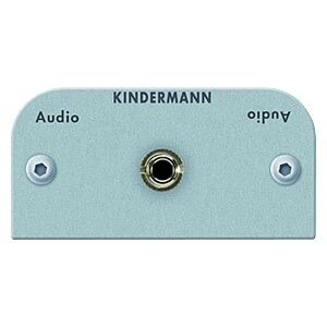 Kindermann Audio Klinke 7441-411 54x54 mit Lötanschluss (3,5mm Stereo)