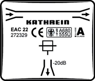Kathrein Abzweiger EAC 22 1-fach SAT 20dB