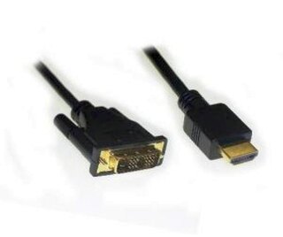 E+P HDMI-Kabel HDMI 3 2,0m HDMI-Stecker/DVI Stecker