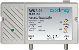 Axing Hausanschlussverstärker BVS 3-01 mit Rückkanal, passiv