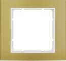 Berker 10113046 Rahmen B.3 Alu,gold/polarweiß