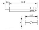Modul,Varistor ung grüne LED,110-240 V AC/DC