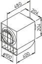 Helios Luftfilter-Box LFBR 100 F7 für Rohrdurchmesser 100mm Klasse F7
