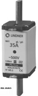 Lindner Mersen H226189A Mersen 1F377.200000 NH3 300 NH-Sicherung sgl spannungsfrei
