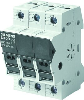 Siemens IS Sicherungslasttrenner 3p. 10x38mm,32A,690VAC 3NC1093