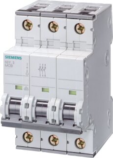 Siemens IS Leitungsschutzschalter 3p,D,63A,10kA,T=70mm 5SY4363-8