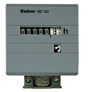 Theben BZ142-3DC Betriebsstundenzähler 10-80VDC 50Hz Frontplatte 48x48mm