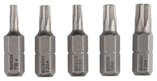 Bosch Bit-Set 5-teilig 2607001768 T10/15/20/25/30 XH 25 mm