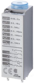 Zeitrelais-steckbar,4 Zeitfunktionen,2 Wechsler 10 A,für 24 V AC/DC