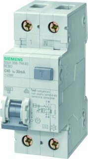 Siemens IS FI/LS-Schutzeinrichtung B,10A,1+N,30mA,6kA 5SU1356-6KK10