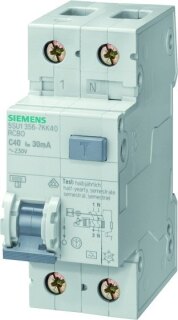 Siemens IS FI/LS-Schutzeinrichtung B,16A,1+N,30mA,6kA 5SU1356-6KK16