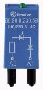 Modul,Varistor und rote LED,110-240 V AC/DC