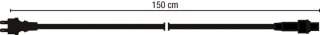 Scharnberger 58158 Quick-Fix Anschlusstecker für Gummiprodukt schwarz Länge 1,8m
