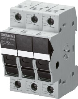 Siemens IS Zylinder-Sicherungssockel 3pol.,10,3x38,70mm 3NW7533-0HG