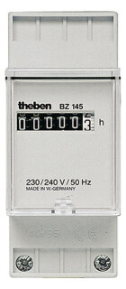 Theben BZ14524VDC Betriebsstundenzähler 2TE 24-48VDC 50Hz Frontplatte 35x45mm