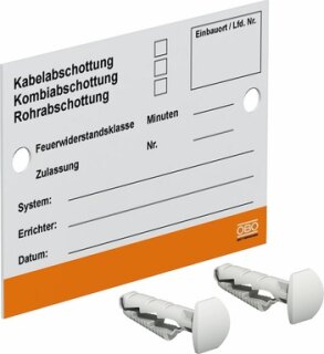Obo Bettermann Kennzeichnungsschild KS-S DE