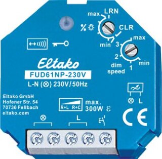 Eltako FUD61NP-230V Einbau-Funkaktor Universal-Dimmschalter UP max 300W