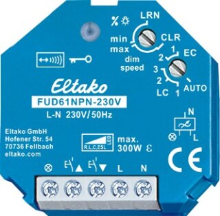 Eltako FUD61NPN-230V Einbau-Funkaktor Universal-Dimmschalter