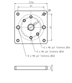 Rademacher Antriebslager für Antriebe mit Handk. 4016-15