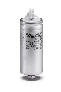 Vossloh Kondensator mit FPU-Schutz Alu 536 Typ B Kapazität 20 µF M8x12
