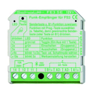 Schalk FE3 SE (12VUC) Funk-Empfänger- Schalter 1-Kanal(UP)VO 18.5mm(H) FE3SE2