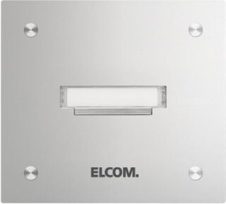 Elcom UP-Klingelplatte 1Taster,Edelstahl mt KVM-1/1