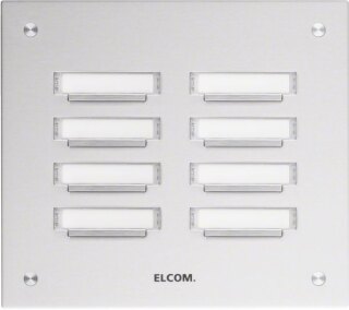 Elcom UP-Klingelplatte 8Taster,2-reihig Ed KVM-8/2