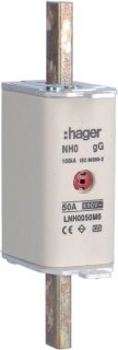 Hager NH-Sicherungseinsatz NH0 gG 690V 50A K-Melder LNH0050M6