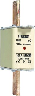 Hager NH-Sicherungseinsatz NH2 gG 690V 160A K-Melde LNH2160M6